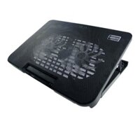 Đế tản nhiệt Laptop Cooling Pad N99 - 2 quạt, đèn led, đế nâng 17 inch trở xuống, kết nối USB (OEM)