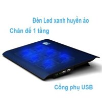 Đế tản nhiệt Laptop L112 - 6 quạt cực mạnh, chạy cực êm, đèn xanh dịu mắt giá cực sốc