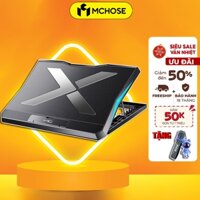 Đế tản nhiệt laptop MCHOSE Q3 có 6 quạt làm mát nhanh chống ồn đèn led gaming 4 mức điều chỉnh độ cao cải thiện dáng