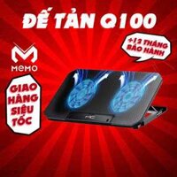 Đế tản nhiệt laptop MEMO Mchose Q100 bản 2025 quạt làm mát nhanh chống ồn đèn led gaming giúp tăng hiệu năng LOL Valo