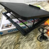 Đế Tản Nhiệt Laptop N99 2 Fan - Nâng 45 Độ