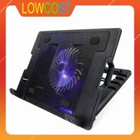 Đế tản nhiệt laptop, quạt tản nhiệt laptop N18/339 1 Fan có nâng cao 45 độ tiện lợi