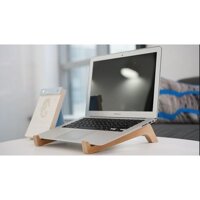 Đế tản nhiệt macbook, laptop bằng gỗ  Loại 2 tầng