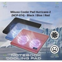 Đế tản nhiệt Mikuso NCP 074 Hurricane 2 Cooling Pad (Đen/Xanh/Đỏ)