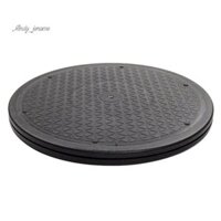 Đế thép xoay hạng nặng 12 Inch cho màn hình TV Bàn xoay Lazy Susans Hình tròn màu đen