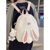 Dễ Thương Balo Vải canvas mini Họa Tiết Thỏ Hoạt Hình Đáng Yêu