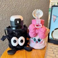 Dễ Thương Bình Nước Giữ Nhiệt Bằng Thép Không Gỉ Chống Sốc Cỡ Lớn Thiết Kế Hình Thú Nhồi Bông Đáng Yêu Cho Bé