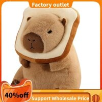 Dễ Thương Capybara Sang Trọng Gối Có Thể Đeo Bánh Mì Nướng Mũ Kawaii Bánh Mì Capybara Thú Nhồi Bông Đồ Chơi Ôm Quà Tặng Cao Cấp Guality 30cm