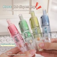 Dễ Thương Chấm Keo Dán Hai Mặt Con Lăn Dính Có Thể Đẩy & Đổ Lại Cho Trẻ Em Bé Gái DIY Thêu Sò Album Ảnh Kpop Sc