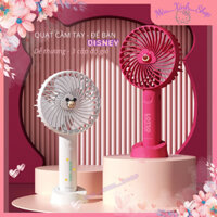 💞Dễ thương - Chính hãng💞 Quạt cầm tay, Quạt để bàn DISNEY Mickey Gấu dâu Lotso DS-F40, 3 cấp độ gió, Pin sạc tích điện