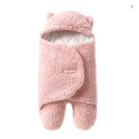 Dễ Thương Cho Bé Swaddle Chăn Sơ Sinh Quấn Mềm Mại Sang Trọng Nhận Quấn Quấn Ngủ Cho Bé Có Chân Túi Ngủ Cho Bé Cho Mùa Đông, Kích Thước M Cho Bé 0-3 Tháng