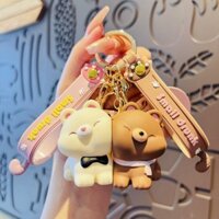 Dễ Thương Chó Cặp Đôi Móc Khóa Xe Móc Khóa Treo Trang Sức Từ Tính Cặp Đôi Móc Khóa Túi Mặt Dây Chuyền Kawaii Ba Lô Mặt Dây Chuyền Đồ Chơi Quà Tặng