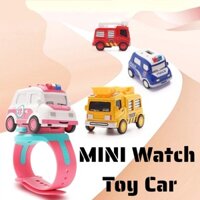 Dễ Thương Cổ Tay Đua Xe Đồng Hồ 2 Trong 1 Hợp Kim Mini Kéo Lại Đồ Chơi Xe Ô Tô Đồng Hồ Đồ Chơi Trẻ Em