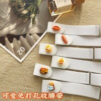Dễ Thương Đục Lỗ Bánh Mì Pháp Lười Đai Đàn Hồi Vô Hình Điều Chỉnh Liền Mạch Đục Lỗ Nẹp Quần Jean Thắt Lưng20250326