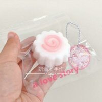 Dễ Thương Giá Trị Cao Cá Nổ Bột Xi măng Cảm Giác squishy Mặt Dây Chuyền Thực Phẩm Silicon handmade diy Giải Nén Đồ Chơi