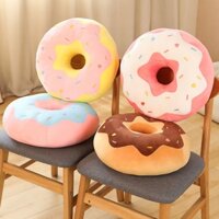 Dễ Thương Gối Nằm Hình Bánh donut Dày Dặn Siêu Mềm Mại Đa Năng Tiện Dụng Cho Người Lười