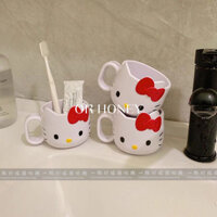 Dễ Thương HelloKitty Cốc Nước súc miệng Bé Gái Giá Trị Cao Đánh Răng Có Tay Cầm Sáng Tạo Cốc Rửa Hộ Gia Đình Ký Túc Xá Trẻ Em
