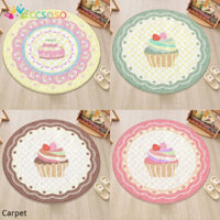 Dễ Thương Họa Tiết Bánh Tròn Thảm Phòng Ngủ Đầu Giường Mềm Mại Thoải Mái Miếng Lót Chân Phòng Khách Chống Trơn Trượt Thảm Trải Sàn Bền