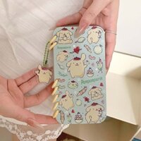 Dễ Thương Kuromi Cho iPhone 16ProMax 15ProMax Lật Laptop Ốp Lưng Điện Thoại 13 14ProMax Khe Cắm Lưu Trữ Thẻ Mềm