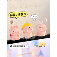 Dễ Thương Little Pig Mini Để Bàn Đồ Trang Trí Nhỏ Ghế Làm Việc Văn Phòng 2.25