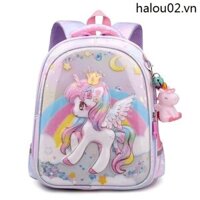 Dễ Thương Mẫu Giáo Bé Gái Schoolbag My Little Pony Unicorn Kuromi Nhỏ Vừa Lớn Lớp Công Chúa Ba Lô Ánh Sáng