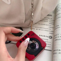 Dễ Thương Mini CD Player Móc Khóa Vintage Record Player Móc Khóa Túi Đeo Vai Phụ Kiện Quà Tặng Cung Cấp