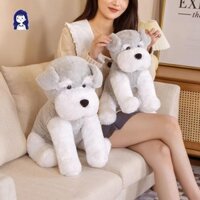 Dễ Thương Mô Phỏng Chó Sang Trọng Búp Bê Nhồi Bông Đồ Chơi Chó Con Mềm Động Vật Gối Schnauzer Búp Bê Hoạt Hình Gối Trẻ Em Lưng Đệm Cô Gái Quà Tặng YD0206