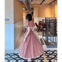 Dễ Thương Ngọt Ngào Phong Cách Nhẹ Nhàng Trẻ Em Đầm Nữ Tính Khí Cao Cấp Preppy Phong Cách Đầu Tiên Tình Yêu Nhỏ Làm Sạch Váy Dài 02.23