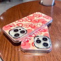 Dễ Thương Ốp Điện Thoại Silicon Phối Nút Kim Loại Lấp Lánh Dành Cho iphone 15 14 13 12 11 pro max promax 14 15 plus silicone