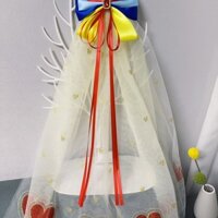 Dễ Thương Phổ Biến Disney Ruy Băng Nơ Mạ Vàng Tay Cầm Dài Vua Handmade Mũ Đội Đầu Bạch Tuyết Áo Cloak