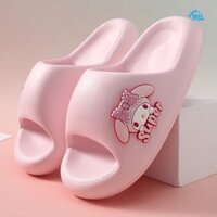 Dễ Thương Sanrio Mùa Hè Dép Hoạt Hình My Melody Chống Trơn Trượt Nhà Phòng Tắm Dép Bố Mẹ Con Giày Đi Biển Ngoài Trời