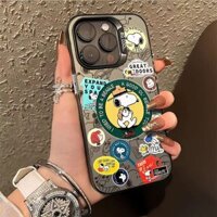 Dễ Thương Snoopy Thích Hợp Samsung s24ultra Ốp Lưng Cứng s23 Mạ Điện s21 / s22 + Thời Trang Cổ Điển s20fe Cá Tính Vui Vẻ a54a53 Anime a55a15 Note Chống Sốc20 Hợp Thời Trang