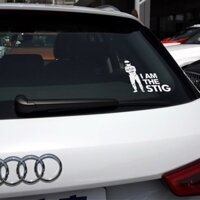 Dễ Thương sticker Dán Xe Hơi Chữ i am the stig Chuyên Dụng