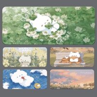 Dễ Thương Tấm Lót Chuột Và Bàn Phím Bằng Cao Su Dày Dặn Chống Trượt Chống Thấm Nước