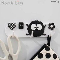 Dễ Thương Từ Tính Tủ Lạnh Miếng Dán Móc Hoạt Hình Nhà Bếp Không Lỗ Hàng Móc Lối Vào Cửa Treo Tường Đa Năng Kệ