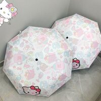 Dễ Thương Vinyl Kép Tự Động hellokitty Giá Trị Cao Nắng Mưa Ô Dù Nữ Hello Kitty Sunscre