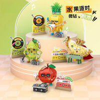 Dễ Thương Vui Vẻ Trái Cây sầu riêng Lego Micro-Particle Lắp Ráp Đồ Chơi Trẻ Em Để Bàn Đồ Trang Trí Nhỏ