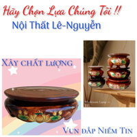 Đế tròn,đôn tròn gỗ kê tượng,lư hương,các vật phẩm thờ cúng phong thuỷ.