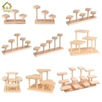 Đế trưng bày bằng gỗ Để bàn Màn hình hiển thị trang trí thực tế cho sưu tập đồ trang sức Các bức tượng nhỏ Đồ chơi Mỹ phẩm