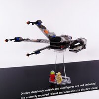Đế trưng bày cho LEGO 7180 B-Wing Fighter, chỉ đứng trong suốt acrylic thủ công.
