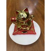 Đế xoay, bàn xoay nhung trắng 20cm dùng để trưng bày, chụp hình quay video sản phẩm
