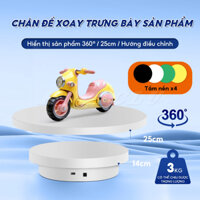 Đế xoay Bàn xoay trưng bày chụp ảnh sản phẩm quay 360 độ xoay trái phải bàn xoay live stream