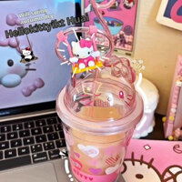 Để xoay Internet nổi tiếng hellokitty Cốc nước dễ thương dung tích lớn dễ thương Cốc Kitty Mới với ý tưởng quà tặng hút