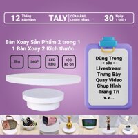 Đế Xoay Trưng Bày Mô Hình 30/35 Cắm Điện 2in1 360 độ Livestream bán hàng quay video sản phẩm trang trí nhà cửa