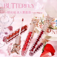 Đề xuất của cô gái nhỏ # Haicuierhua Silk Moisturizing Light Mist Lip Glaze Lip Gloss Son môi lâu trôi không dính cốc không phai màu Trang điểm đẹp ws