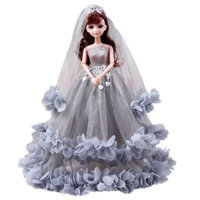 Đề xuất cửa hàng # Còn hàng, búp bê Barbie Hengchao lớn 45cm, bộ hộp đơn công chúa, quà tặng cho bé gái, búp bê 3ff