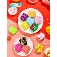 [Đề xuất đồ ăn nhẹ] Kẹo bạc hà không đường IMINT, kẹo ngậm cổ họng thơm mát, hộp thiếc kẹo hôn, kẹo cao su