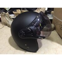 [Deal 1k] Mũ bảo hiểm 3/4 có kính màu đen hàng chính hãng