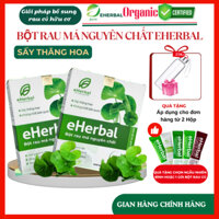 Deal 2 Hộp Bột Rau Má Nguyên Chất Sấy Thăng Hoa Eherbal, chuẩn Organic 100%, Detox thanh lọc cơ thể