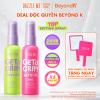 [DEAL ĐỘC QUYỀN BEYONDK] Combo Xịt khóa Makeup DAZZLE ME Setting Spray Dewy + Matte Fix 60ml